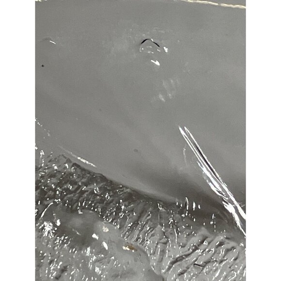 Clear Glass Vintage Christmas Plate Platter With Snowman & Tree Design - Picture 5 of 9